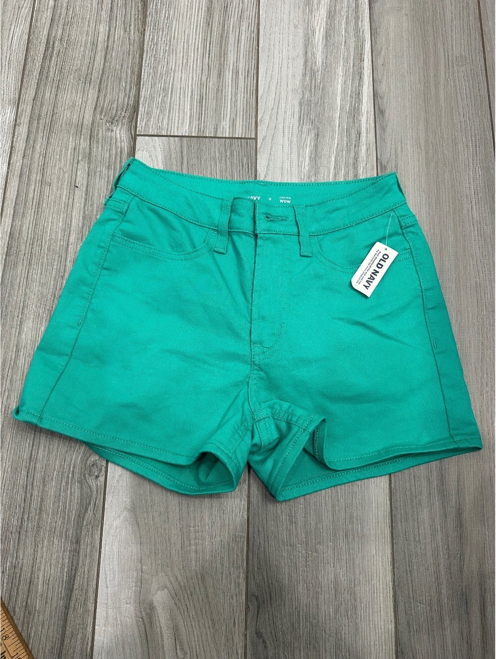Old Navy High-Rise WOW Green Shorts Size 0
